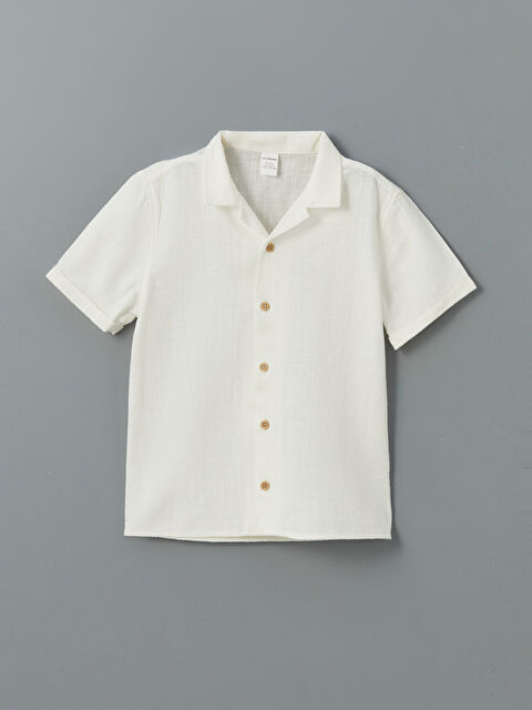 LCW Kids Pamuklu Basic Erkek Çocuk Gömlek - S5KY72Z1-Q6K