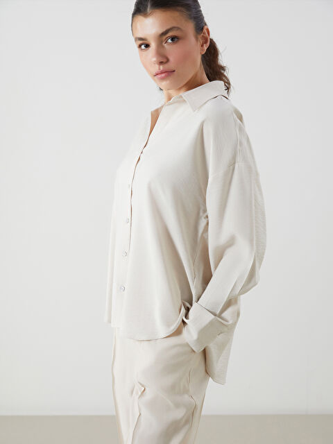 LCW Vision Oversize Kadın Gömlek - S5L010Z8-Z4B