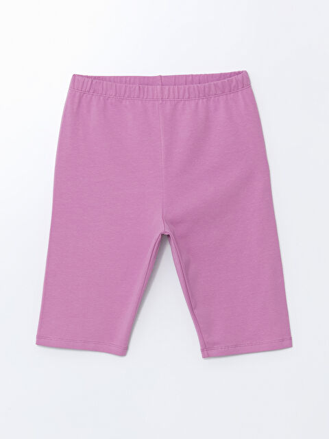 LCW Kids Beli Lastikli Kız Çocuk Kısa Tayt - S5L023Z4-YNL