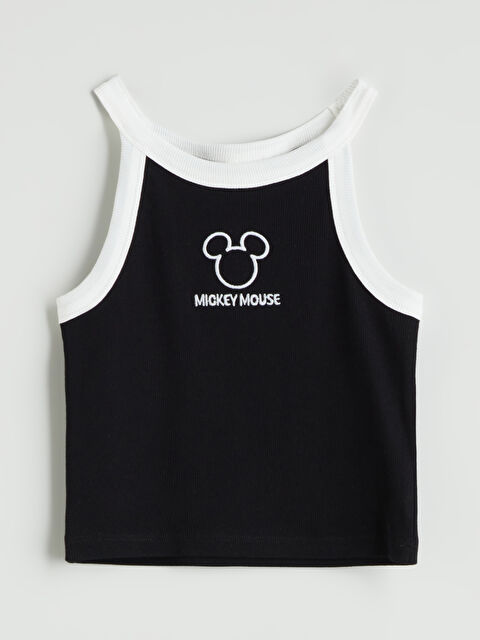 LCW Kids Halter Yaka Mickey Mouse Nakışlı Kız Çocuk Crop Atlet - S5L154Z4-CVL