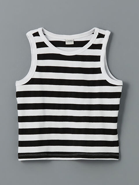 LCW Kids Bisiklet Yaka Kız Çocuk Crop Atlet - S5L207Z4-LEG