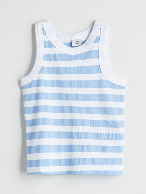 LCW Kids Bisiklet Yaka Kız Çocuk Atlet - S5L218Z4-LEN