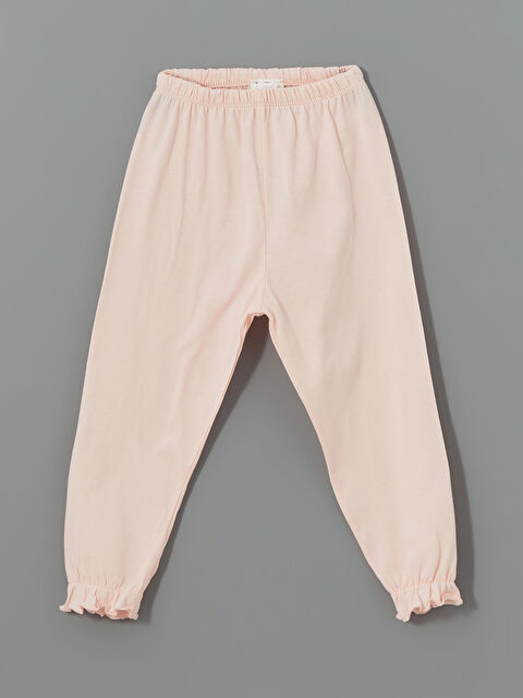 LCW baby Beli Lastikli Kız Bebek Pijama Alt - S5L222Z1-JM1