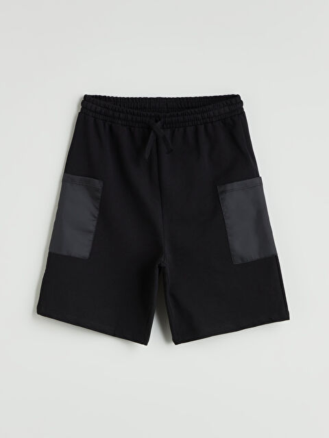 LCW Kids Beli Lastikli Kız Çocuk Kargo Şort - S5L294Z4-CVL