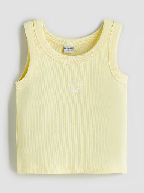 LCW Kids Bisiklet Yaka Kız Çocuk Crop Atlet - S5L296Z4-TDB