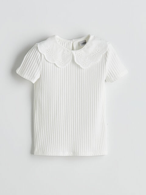 LCW Kids Bebe Yaka Kız Çocuk Tişört - S5L314Z4-FRC