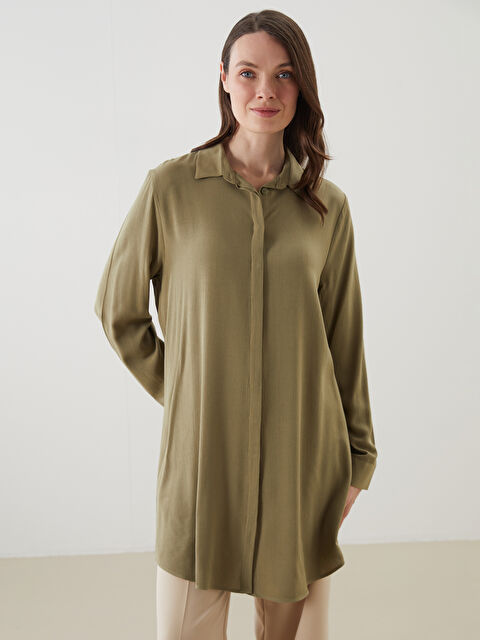 LCW Grace Regular Fit Kadın Gömlek Tunik - S5L408Z8-P54