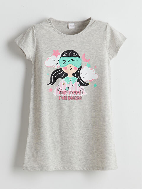 LCW ECO Bisiklet Yaka Kız Çocuk Gecelik - S5L461Z4-CT3