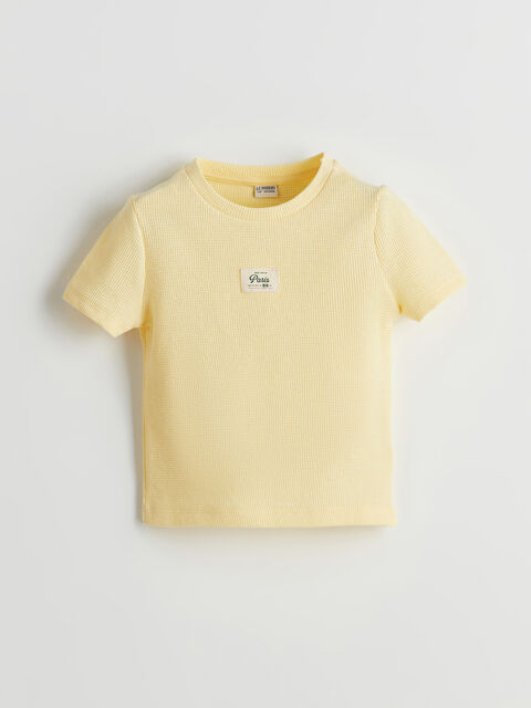 LCW Kids Bisiklet Yaka Kız Çocuk Tişört - S5L550Z4-TDB