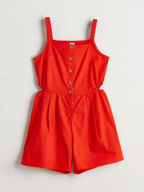 LCW Kids Kare Yaka Kız Çocuk Tulum - S5L556Z4-R22