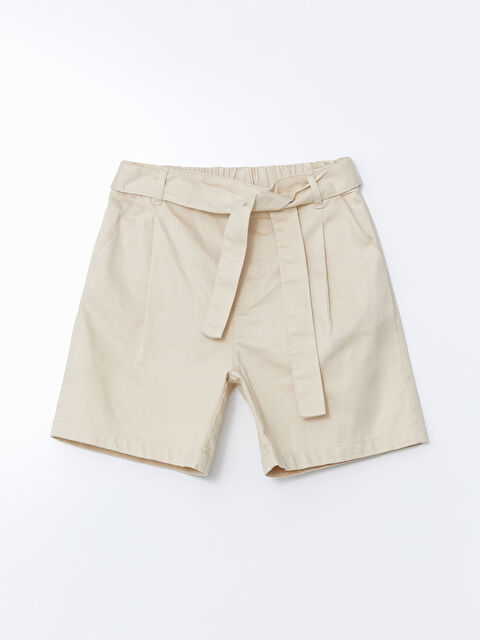 LCW Kids Beli Lastikli Kız Çocuk Şort - S5L588Z4-RMT