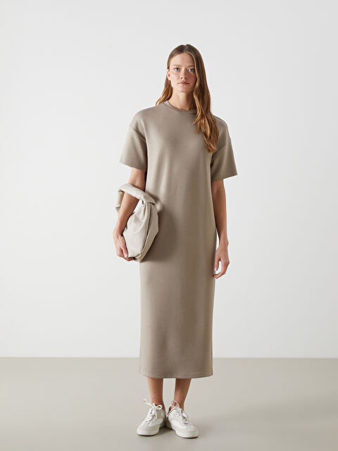 LCW Vision Bisiklet Yaka Kadın Elbise - S5L635Z8-DFV