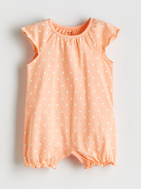 LCW baby Bisiklet Yaka Kız Bebek Penye Tulum - S5L637Z1-LR9