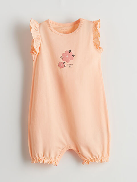 LCW baby Bisiklet Yaka Kız Bebek Tulum - S5L640Z1-G0E