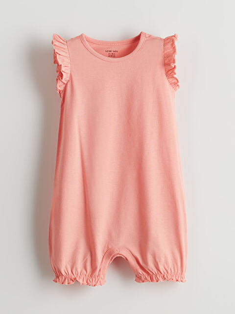 LCW baby Bisiklet Yaka Kız Bebek Tulum - S5L640Z1-GCL