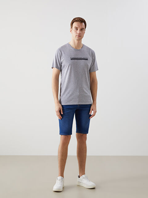 LCW ECO Süper Skinny Fit Erkek Jean Şort - S5L652Z8-507