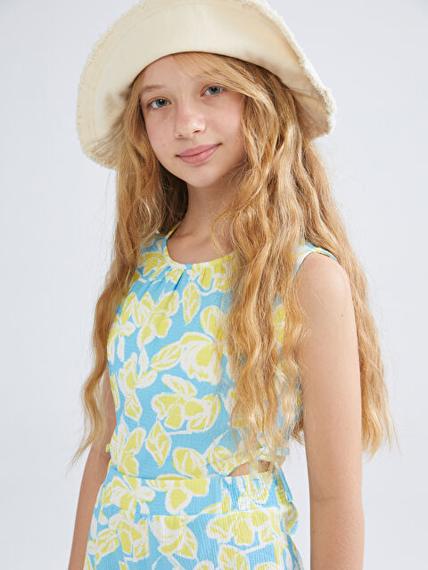 LCW Kids Bisiklet Yaka Kız Çocuk Tulum - S5L665Z4-LQQ