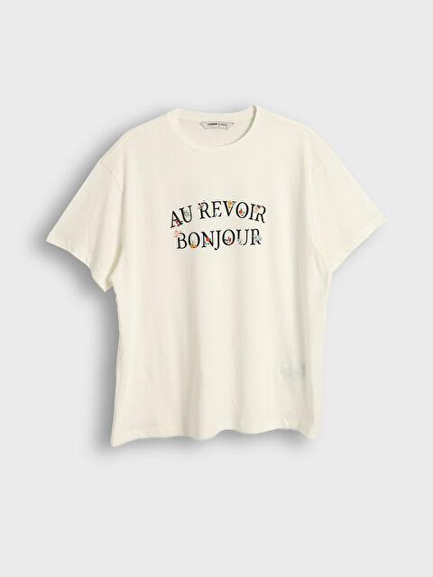 LCWAIKIKI Classic Crew Neck Printed Women's T-Shirt - S5L683Z8-FEW