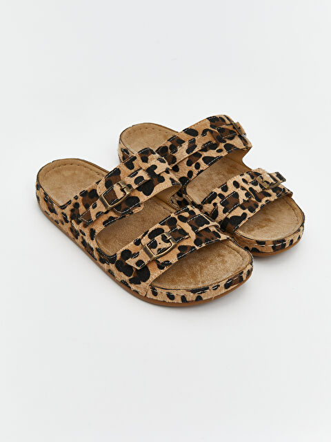 LCW HOME Leopar Desenli Kadın Terlik - S5L975Z8-M0T