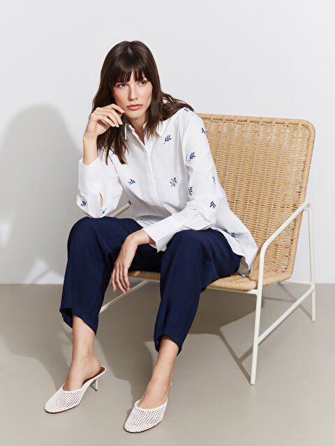 LCWAIKIKI Classic Çiçekli Kadın Gömlek Tunik - S5LA56Z8-Q6K