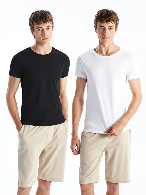 LC WAIKIKI Bisiklet Yaka Penye Erkek Atlet 2'li - S5LA87Z8-CVL