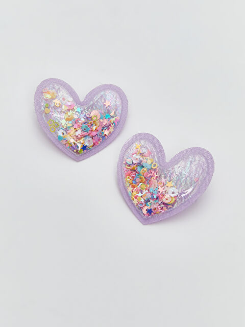 LCW baby Kalp Figürlü Kız Çocuk Toka 2'li - S5LA89Z1-QF8