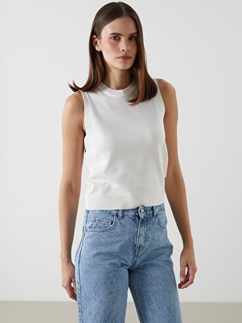 LCW Vision Bisiklet Yaka Kadın Triko Süveter - S5LB21Z8-FDU