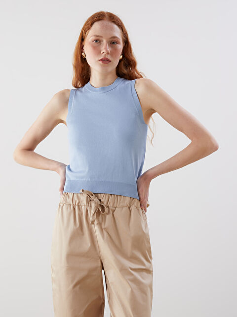 LCW Vision Bisiklet Yaka Kadın Triko Süveter - S5LB21Z8-QXL