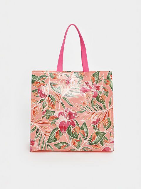 LCW ACCESSORIES Çiçek Desenli Kadın Alışveriş Çantası - S5LB51Z8-M0T