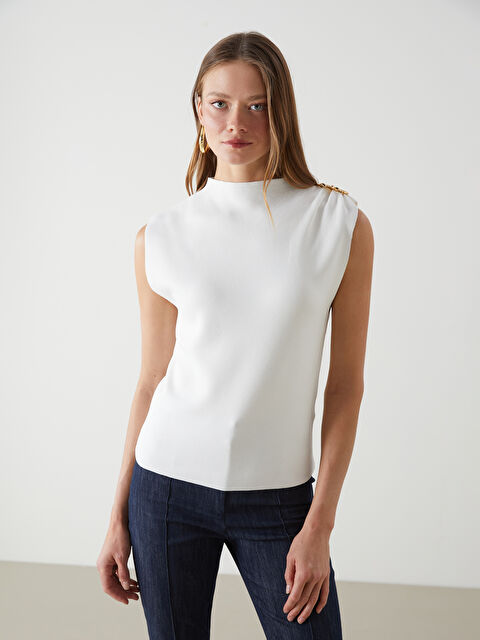 LCW Vision Dik Yaka Kadın Triko Süveter - S5LC67Z8-R9J