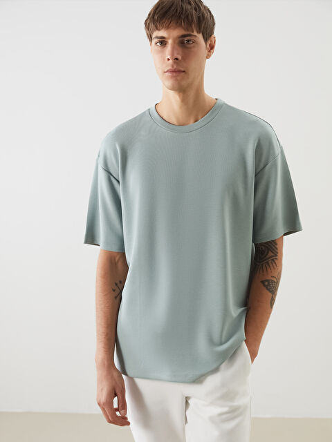 LCW Vision Bisiklet Yaka Kısa Kollu Erkek Tişört - S5LD31Z8-GDA