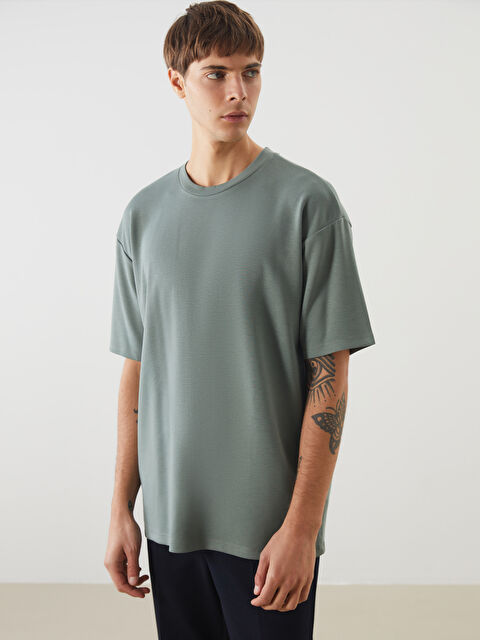 LCW Vision Bisiklet Yaka Kısa Kollu Erkek Tişört - S5LD31Z8-H6Z