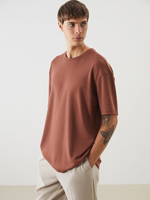 LCW Vision Bisiklet Yaka Kısa Kollu Erkek Tişört - S5LD31Z8-R8W