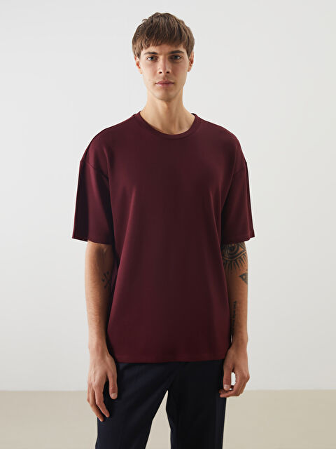 LCW Vision Bisiklet Yaka Kısa Kollu Erkek Tişört - S5LD31Z8-YHR