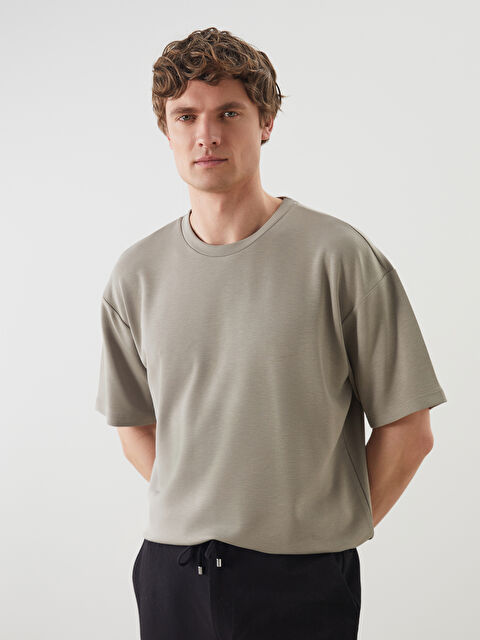 LCW Vision Bisiklet Yaka Kısa Kollu Erkek Tişört - S5LD31Z8-Z3D