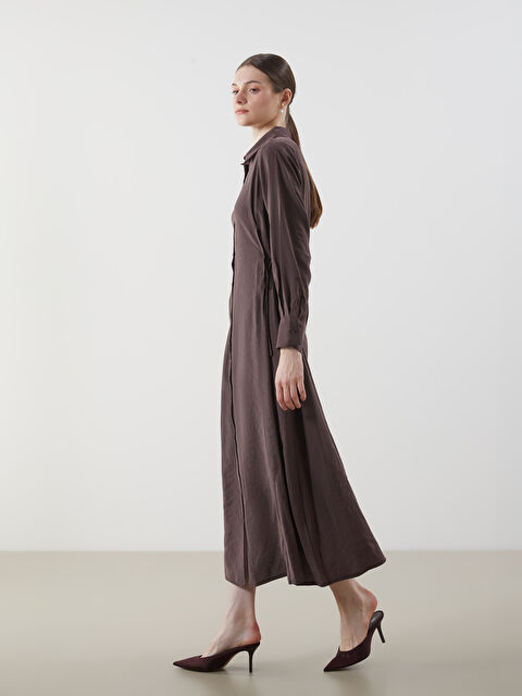 LCW Modest Modal Karışımlı Gömlek Elbise - S5LD82Z8-ZAH