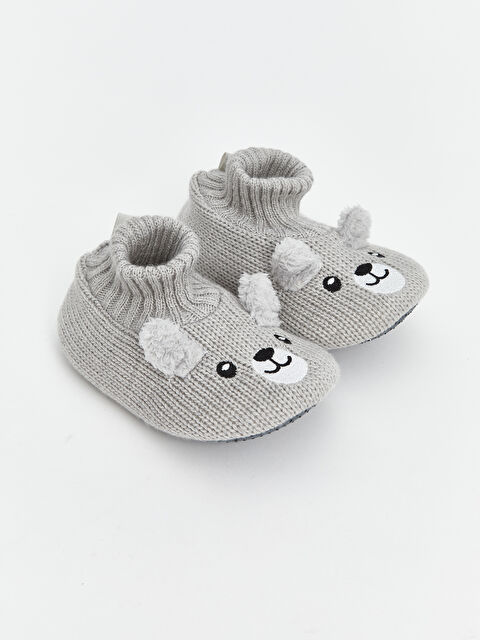 LCW STEPS Hayvan Baskılı Erkek Bebek Ev Ayakkabısı - S5LD89Z1-SJG