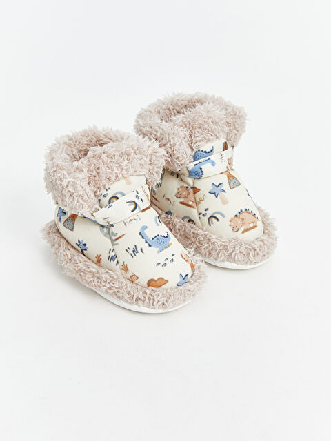 LCW STEPS Baskılı Pelüş Erkek Bebek Ev Botu - S5LD91Z1-QW5