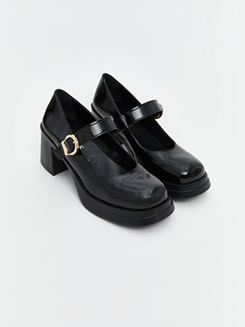 LCW STEPS Deri Görünümlü Kadın Topuklu Ayakkabı - S5LE47Z8-HUC