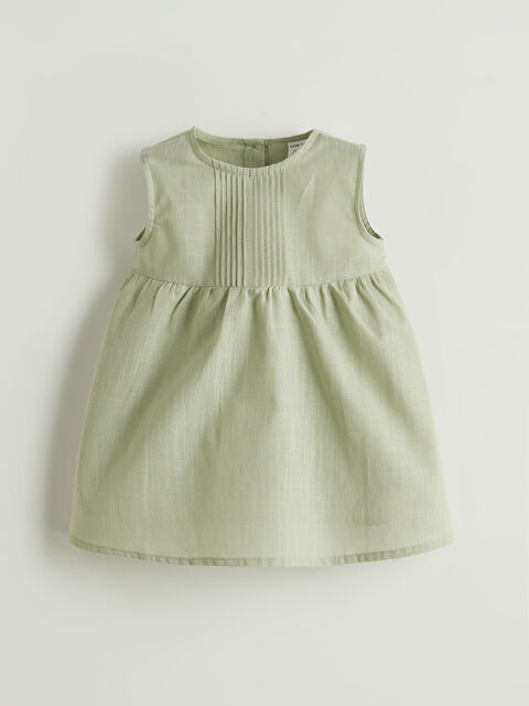 LCW baby Bisiklet Yaka Basic Kız Bebek Elbise - S5LF21Z1-LRF