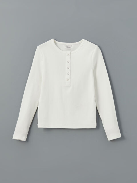 LCW Kids Bisiklet Yaka Kız Çocuk Tişört - S5LF85Z4-R9J