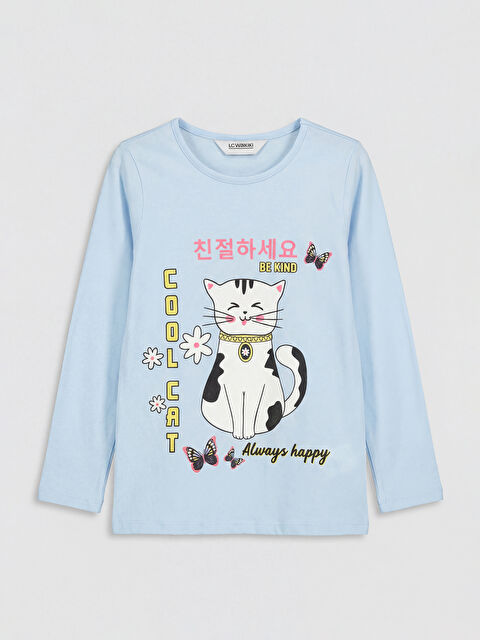 LCW ECO Baskılı Kız Çocuk Tişört