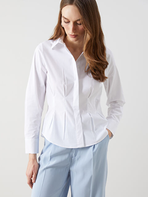 LCWAIKIKI Classic Regular Fit Kadın Gömlek - S5LG54Z8-Q6K