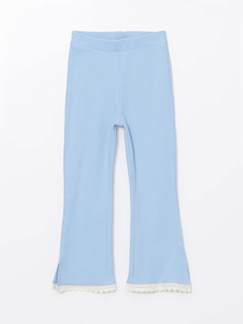 LCW Kids Beli Lastikli İspanyol Paça Kız Çocuk Tayt - S5LG60Z1-G4M