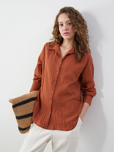 LCWAIKIKI Classic Dokulu Kadın Gömlek - S5LG93Z8-F8C