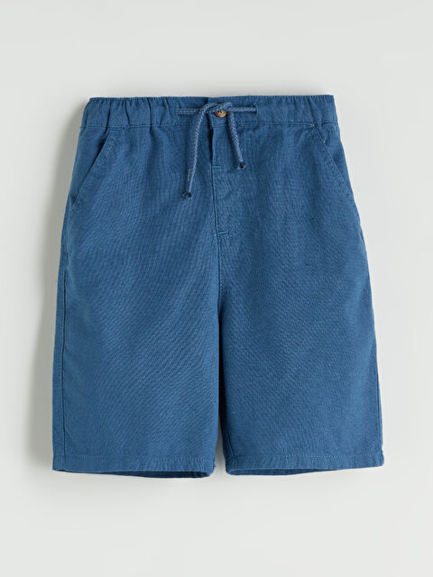 LCW Kids Beli Lastikli Cepli Erkek Çocuk Keten Şort - S5LH22Z1-HFS