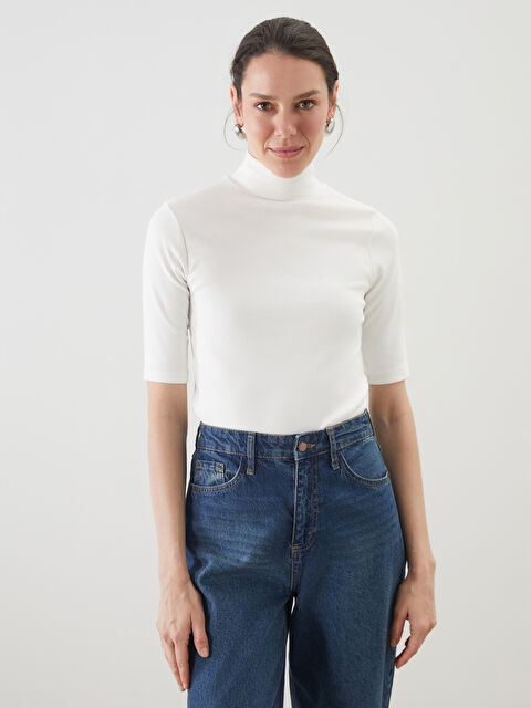 LCWAIKIKI Classic Dik Yaka Kadın Body - S5LH25Z8-R9J