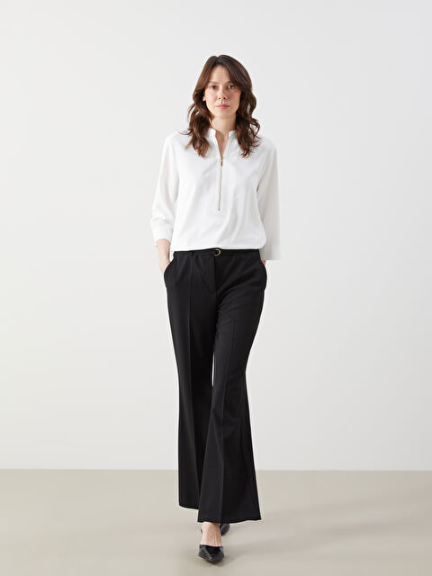 LCWAIKIKI Classic Beli Kemerli Dar Fit Kadın Pantolon - S5LH61Z8-CVL