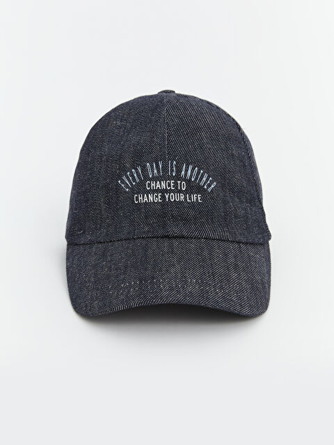 LCW ECO Nakışlı Erkek Kep Şapka - S5LH80Z8-CVL