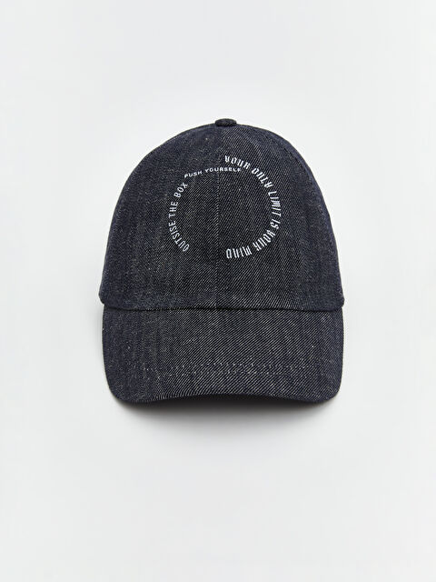 LCW ECO Yazı Nakışlı Erkek Kep Şapka - S5LH82Z8-YNR